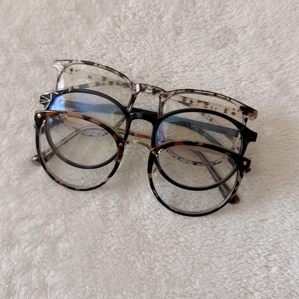 SHEIN Set of 3 Blue Light Glasses